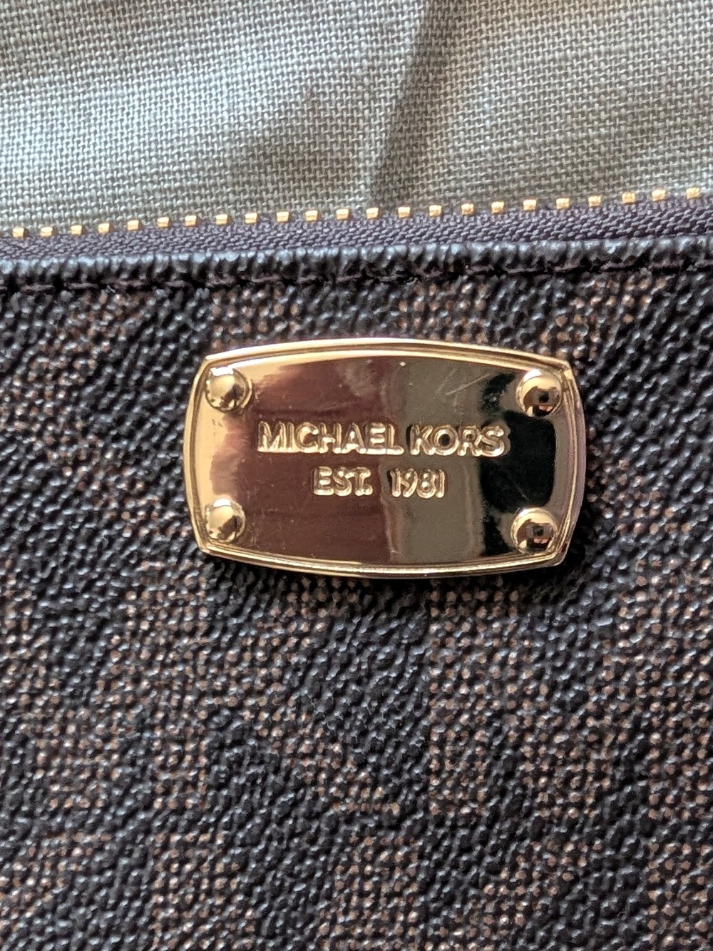 Michael Kors Brown Monogram Waist Bag - Picture 2 of 5